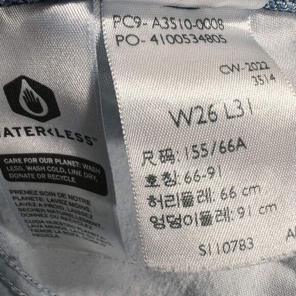 Levi’s 94 Baggy Jeans Women’s 26 (Actual 27x30) Blue Grunge Y2K Retro Streetwear - Picture 7 of 12